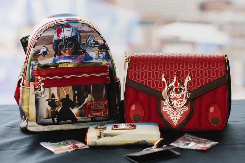 Load image into Gallery viewer, Loungefly Star Wars Scenes Series Phantom Menace Mini Backpack

