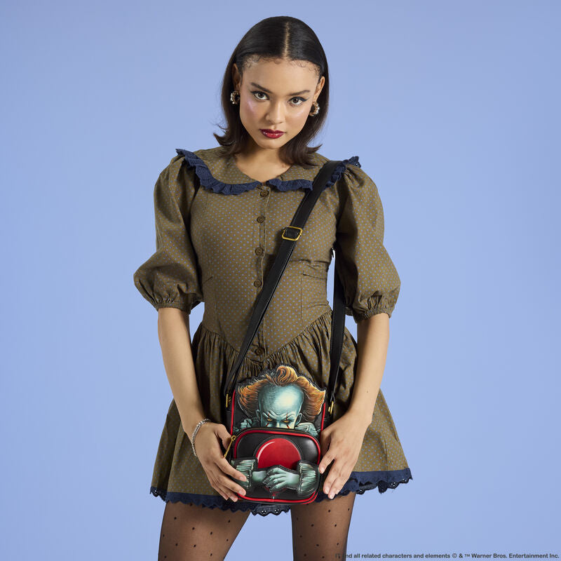 Load image into Gallery viewer, Loungefly Warner Brothers IT Pennywise Crossbuddies Bag - PRE ORDER - LF Lovers
