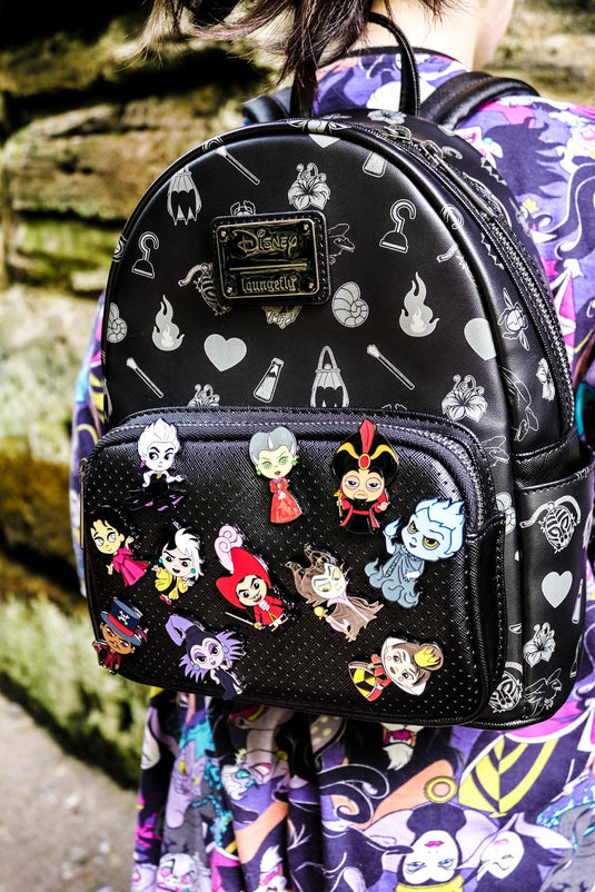 Loungefly Disney Villains Pin Trader Mini Backpack - LF Lovers