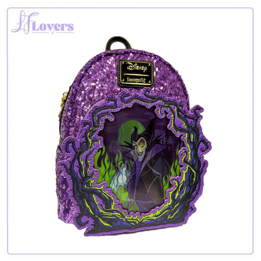Load image into Gallery viewer, Loungefly Disney Sleeping Beauty Maleficent Lenticular Mini Backpack - LF Lovers
