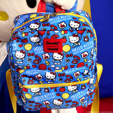 Loungefly Hello Kitty 50th Anniversary Classic AOP Nylon Square Mini Backpack - LF Lovers