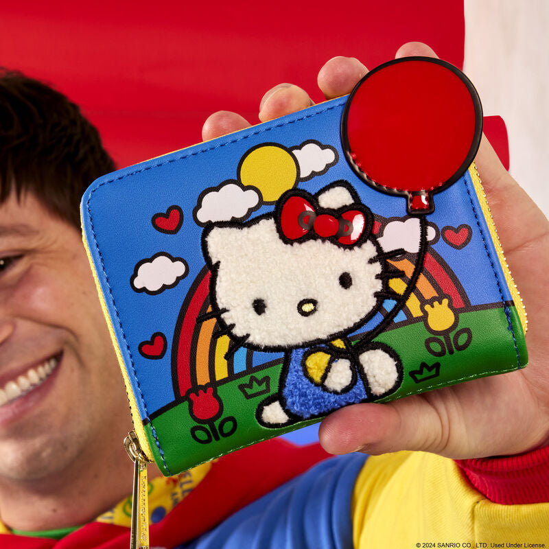 Load image into Gallery viewer, Loungefly Hello Kitty 50th Anniversary Chenille Zip Around Wallet - LF Lovers
