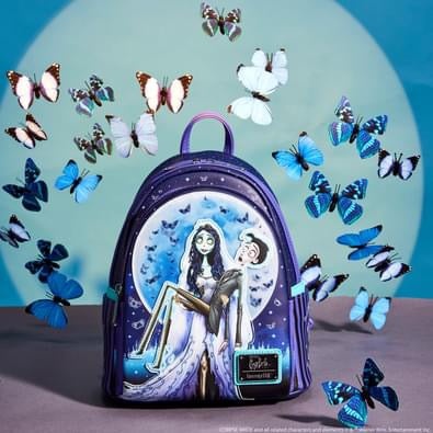 Load image into Gallery viewer, Loungefly Warner Brother Corpse Bride Moon Mini Backpack
