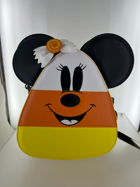 OUTLET - Loungefly Disney Mickey and Minnie Candy Corn Crossbody - FAULTY - LF Lovers