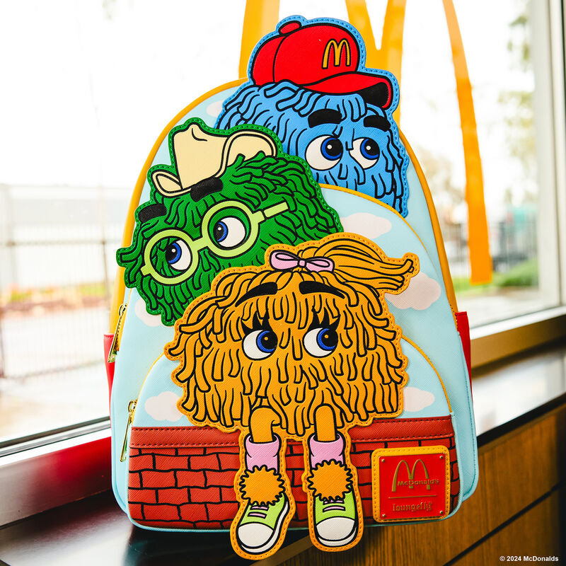 Load image into Gallery viewer, Loungefly Mcdonalds Triple Pocket Fry Guys Mini Backpack - LF Lovers
