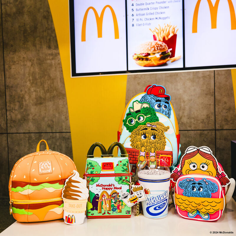 Load image into Gallery viewer, Loungefly Mcdonalds Triple Pocket Fry Guys Mini Backpack - LF Lovers
