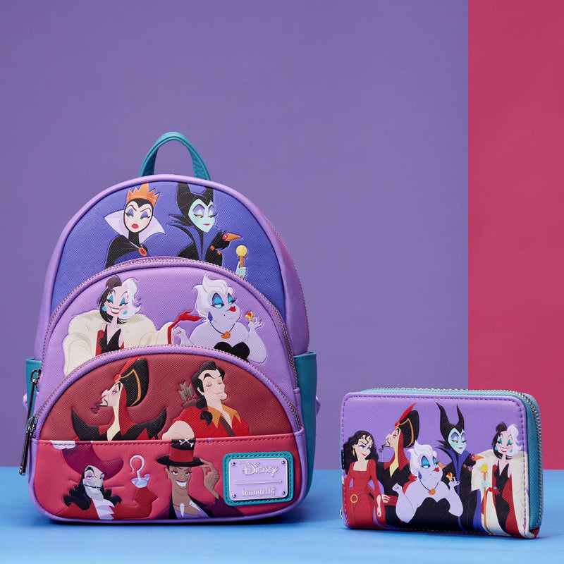 Load image into Gallery viewer, Loungefly Disney Villains Colour Block Zip Around Wallet
