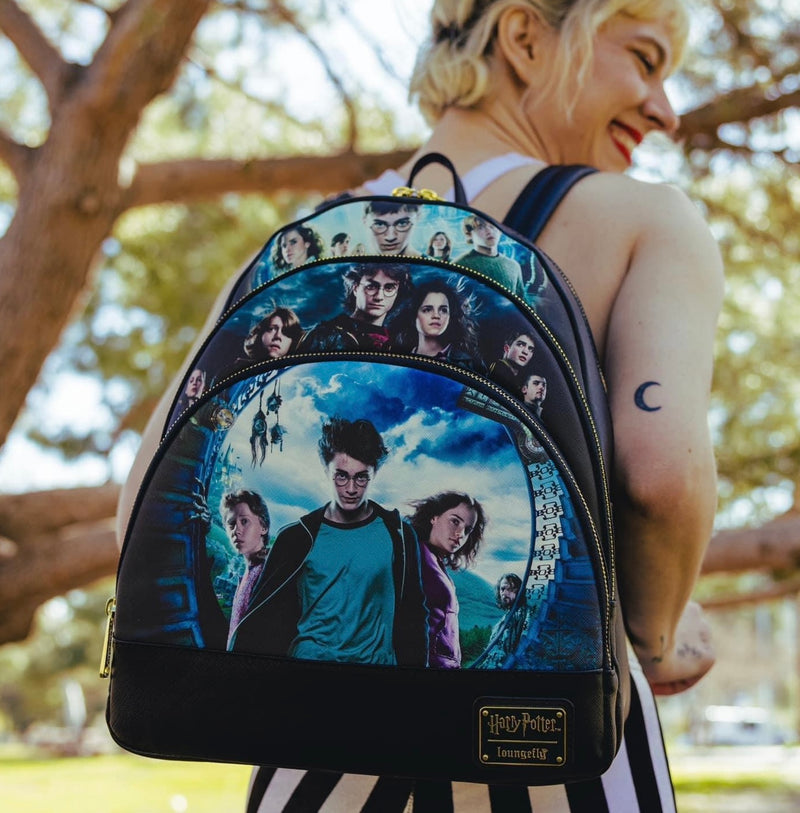 Load image into Gallery viewer, Loungefly Harry Potter Trilogy Series 2 Triple Pocket Mini Backpack - LF Lovers
