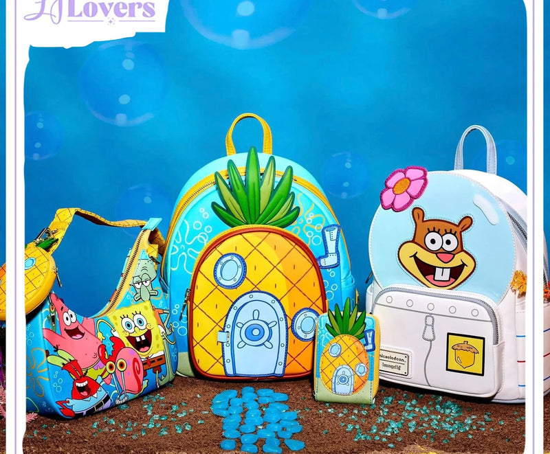 Load image into Gallery viewer, Loungefly Nickelodeon Spongebob Squarepants Sandy Cheeks Cosplay Mini Backpack

