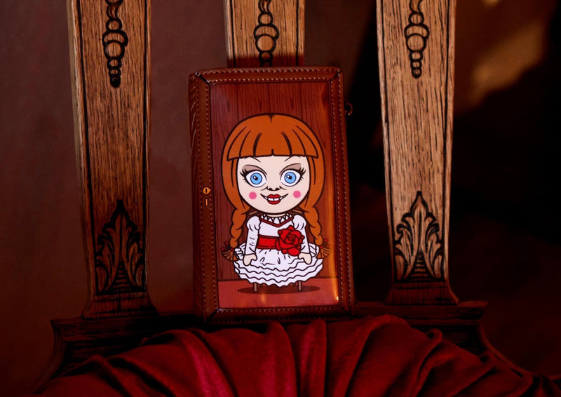 Load image into Gallery viewer, Loungefly Warner Bros Annabelle Cosplay Bifold Wallet
