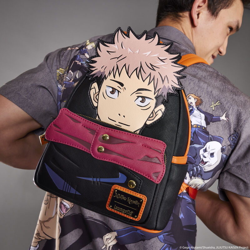 Load image into Gallery viewer, Loungefly Jujutsu Kaisen Yuji Itadori Cosplay Mini Backpack
