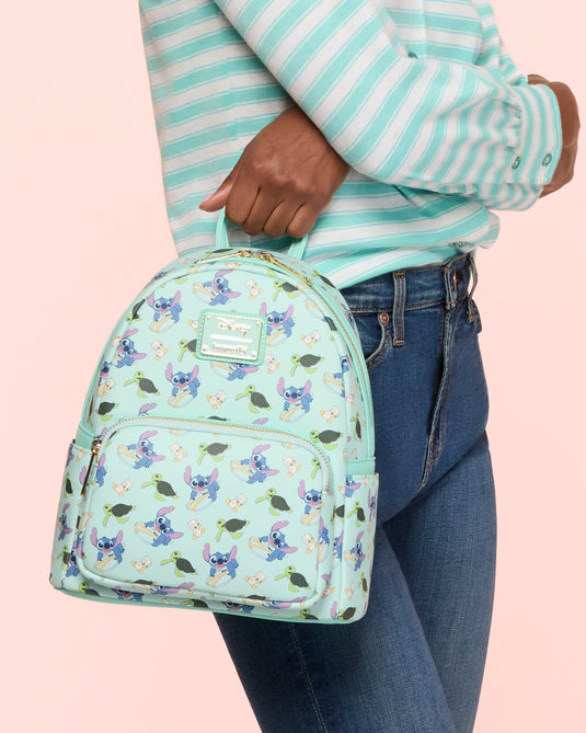 Loungefly Disney AOP Stitch And Duck Backpack - LF Lovers