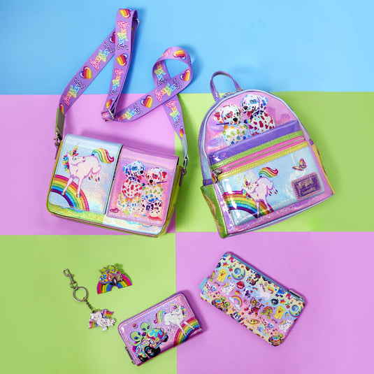 Loungefly Lisa Frank Character AOP Pouch - LF Lovers
