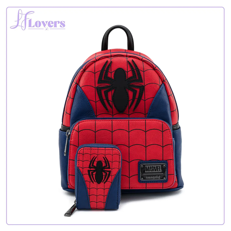 Load image into Gallery viewer, Loungefly Marvel Spiderman Classic Cosplay Accordian Cardholder - EMEA Exclusive
