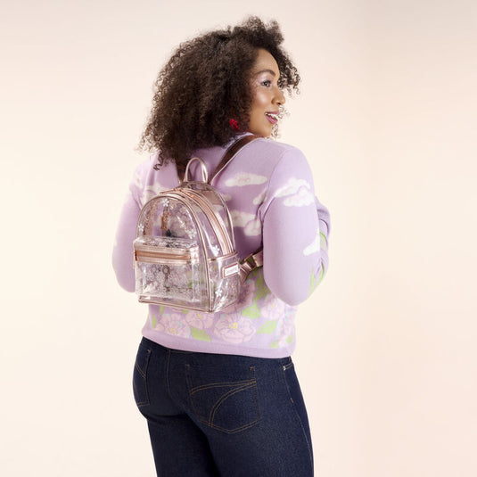 Loungefly Clear Floral Mini Backpack - PRE ORDER