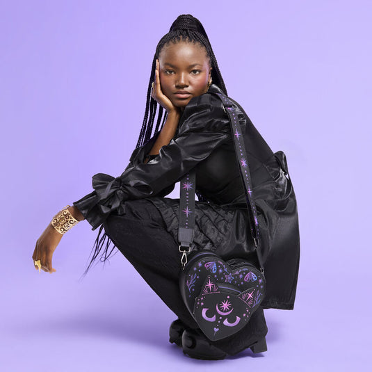 Loungefly Figural Neon Cat Heart Figural Crossbody - PRE ORDER