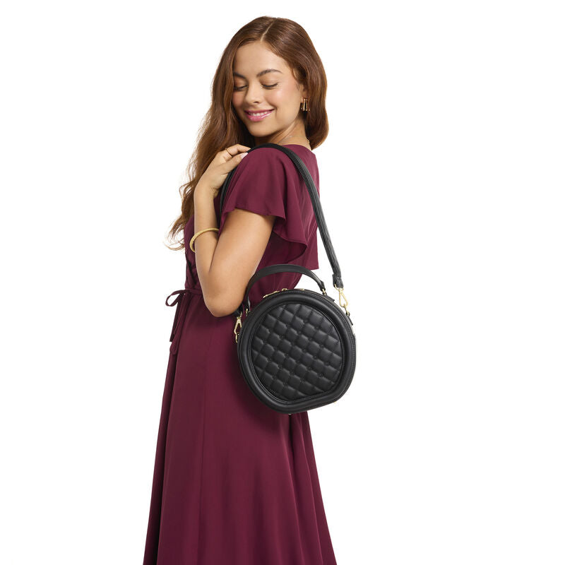 Load image into Gallery viewer, Loungefly The Laura Black Pin Trader Crossbody
