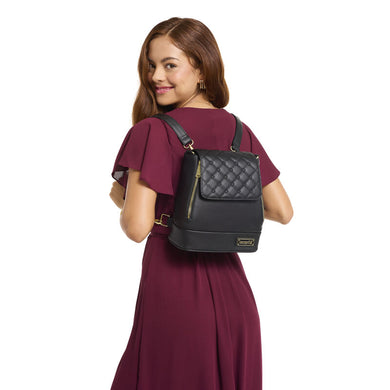 Loungefly The Lilly Black Pin Trader Convertible Mini Backpack & Crossbody