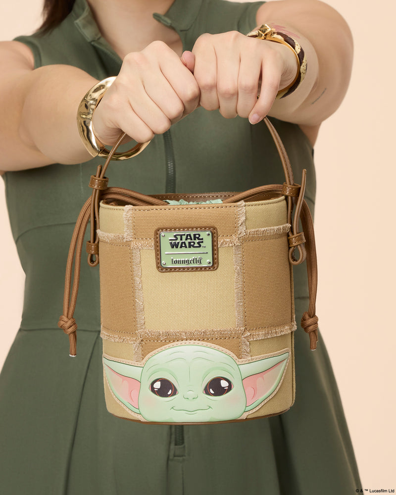 Load image into Gallery viewer, Loungefly Star Wars The Mandalorian Grogu &amp; Anzellan Crossbody - PRE ORDER - LF Lovers
