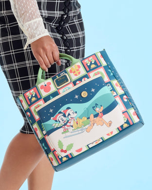 Loungefly Disney Mickey And Minnie Holiday Convertible Tote Bag - PRE ORDER - LF Lovers