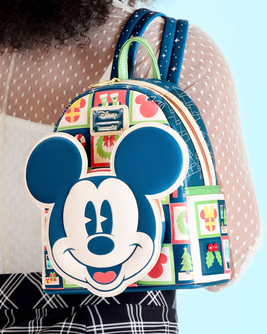 Loungefly Disney Mickey And Minnie Holiday Mini Backpack - PRE ORDER