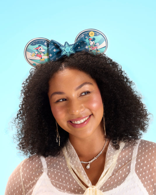 Loungefly Disney Mickey And Minnie Holiday Ear Headband - PRE ORDER