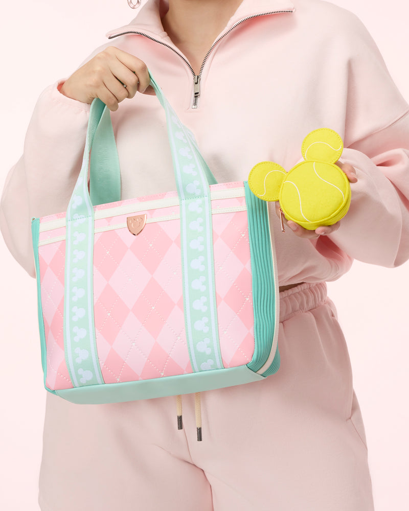 Load image into Gallery viewer, Loungefly Disney Mickey &amp; Friends Tennis Tote Bag With Coin Bag - PRE ORDER - LF Lovers
