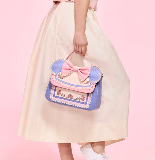 Loungefly Disney Minnie Floral And Lace Ears Crossbody - LF Lovers