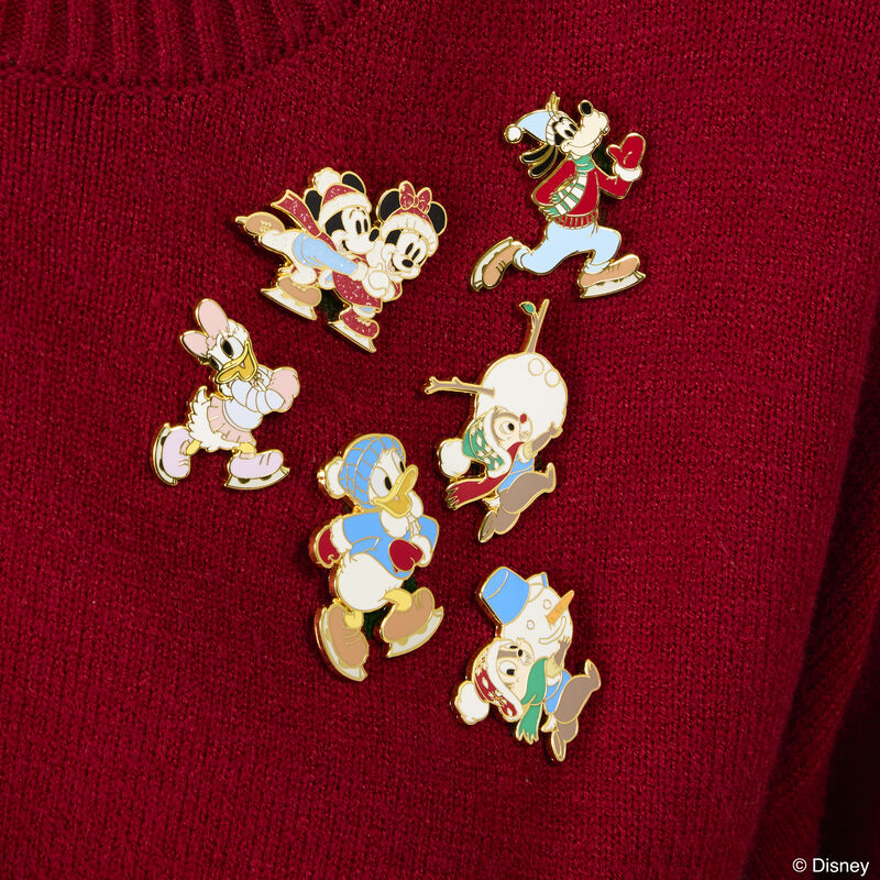 Load image into Gallery viewer, Loungefly Disney Mickey &amp; Friends Winter Activities Mystery Box Pin - Preorder
