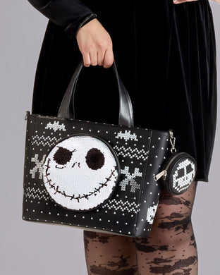 Loungefly Disney Nightmare Before Christmas Jack Tote Bag With Coin Bag - LF Lovers