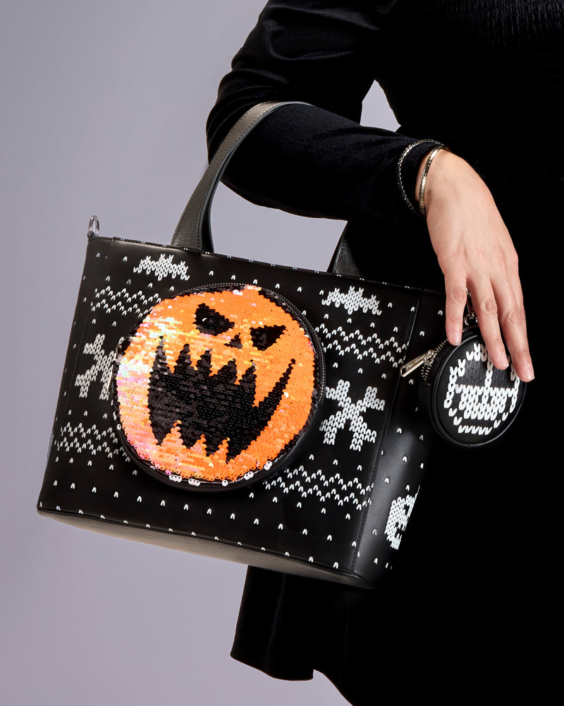 Load image into Gallery viewer, Loungefly Disney Nightmare Before Christmas Jack Tote Bag With Coin Bag
