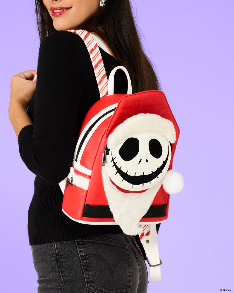 Load image into Gallery viewer, Loungefly Disney Nightmare Before Christmas Jack Skellington Sandy Claws Cosplay Mini Backpack - LF Lovers
