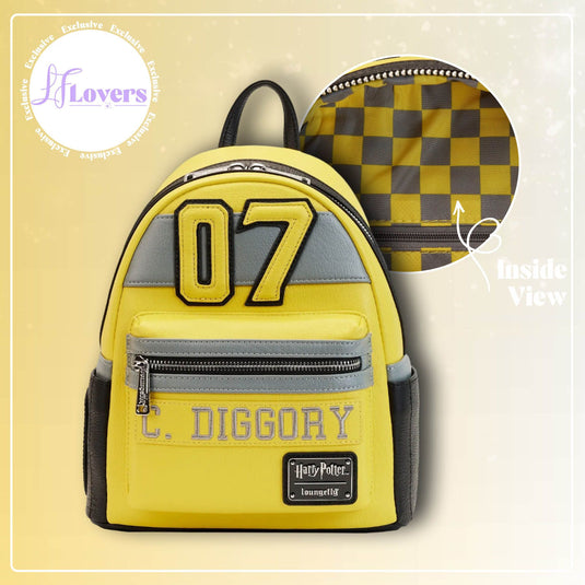 Harry Potter Loungefly Mini Backpack Cedric Diggory Quidditch Cosplay