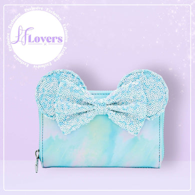 Loungefly Disney Minnie Mouse Sequin Bow Small Zip Wallet - LF Lovers