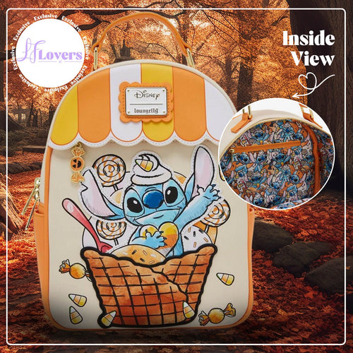 LFLovers Exclusive - Loungefly Disney Lilo & Stitch Candy Corn Sundae Stitch Mini Backpack