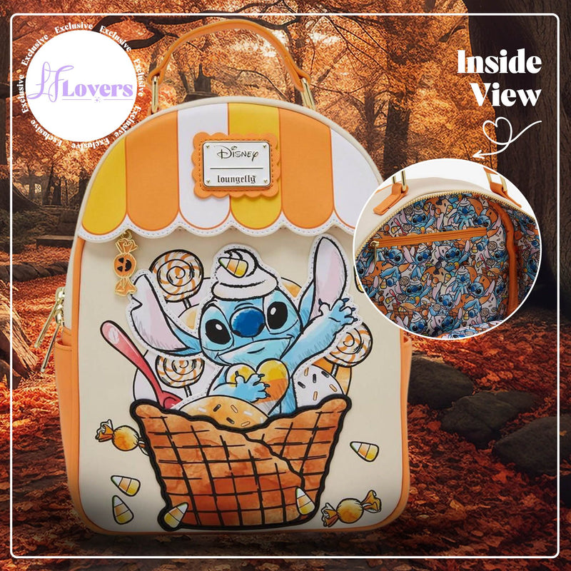 Load image into Gallery viewer, LFLovers Exclusive - Loungefly Disney Lilo &amp; Stitch Candy Corn Sundae Stitch Mini Backpack
