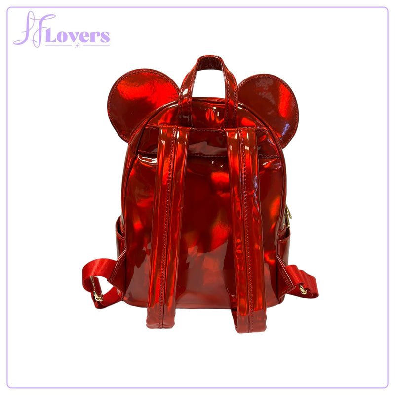 Load image into Gallery viewer, Loungefly Disney Mickey Mouse Red Oil Slick Mini Backpack - LF Lovers
