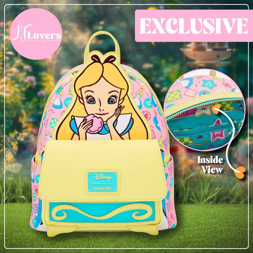 Loungefly Disney Alice In Wonderland Alice Cookies Mini Backpack