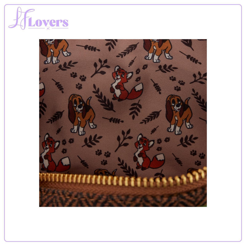 Load image into Gallery viewer, Loungefly Disney The Fox and the Hound Tod &amp; Copper Tote Crossbody Bag - Preorder
