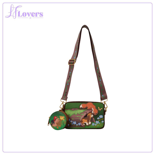Loungefly Disney The Fox and the Hound Tod & Copper Tote Crossbody Bag - Preorder