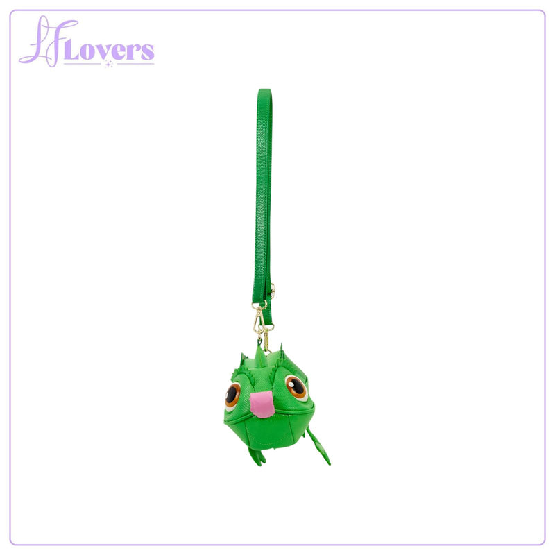 Load image into Gallery viewer, Loungefly Disney Tangled Pascal Figural Crossbody Bag - Preorder

