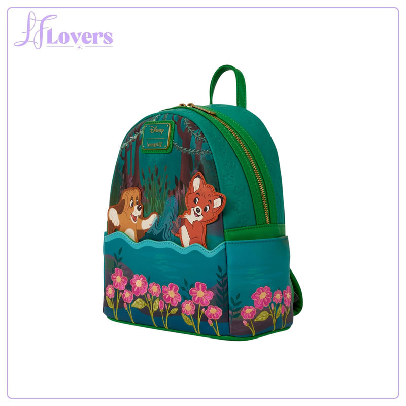 Load image into Gallery viewer, Loungefly Disney The Fox and the Hound Mini Backpack - Preorder
