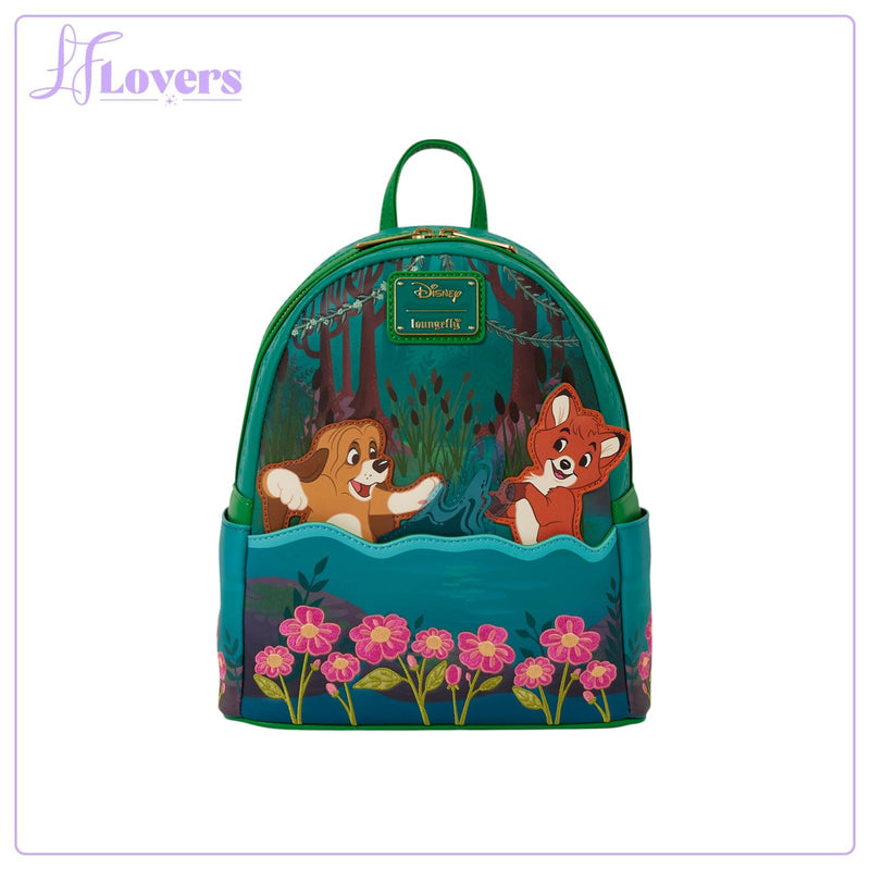 Load image into Gallery viewer, Loungefly Disney The Fox and the Hound Mini Backpack - Preorder
