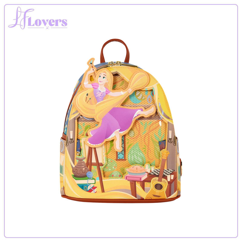 Load image into Gallery viewer, Loungefly Disney Tangled Rapunzel Painting Mini Backpack - Preorder
