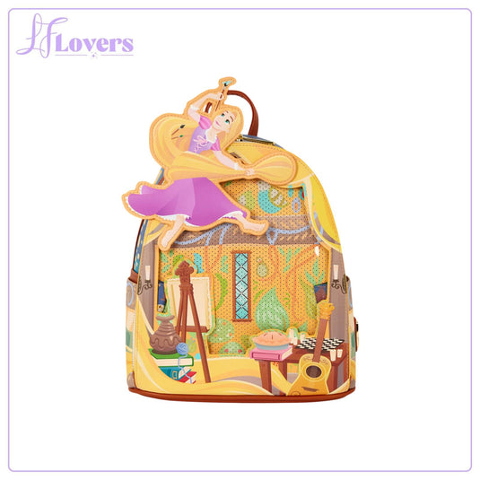 Loungefly Disney Tangled Rapunzel Painting Mini Backpack - Preorder