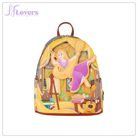 Loungefly Disney Tangled Rapunzel Painting Mini Backpack - Preorder
