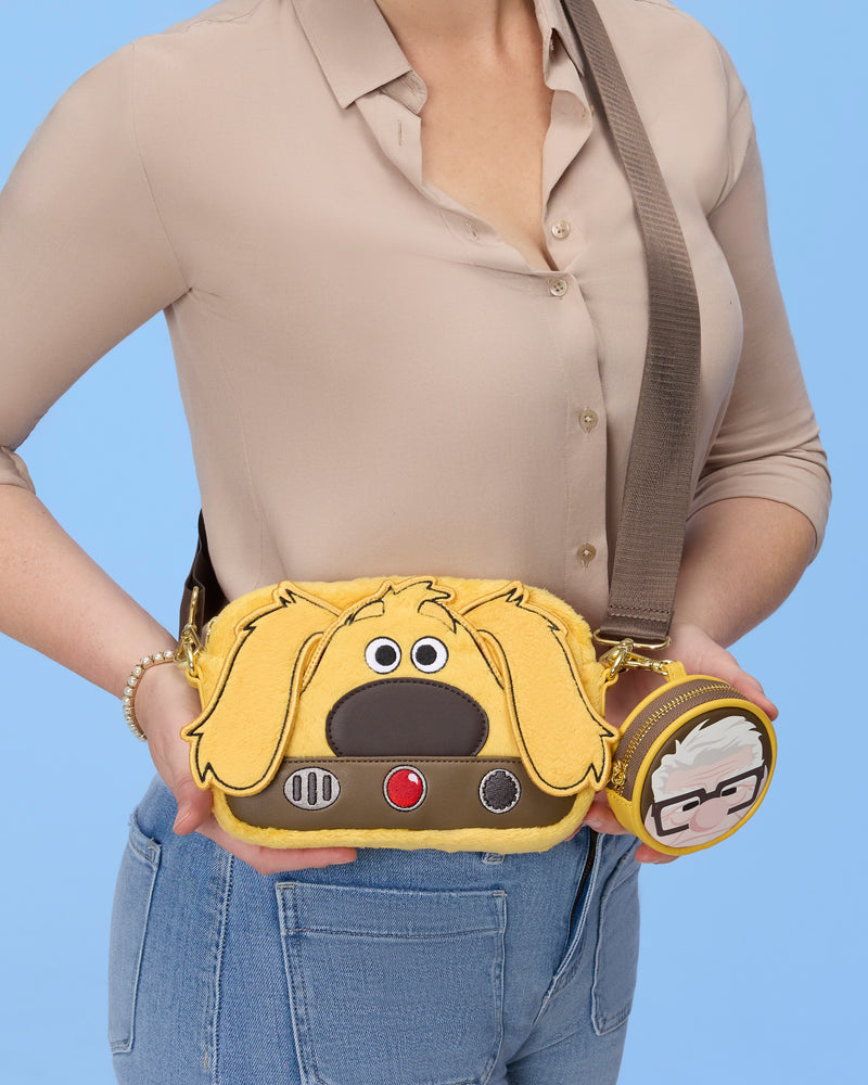 Load image into Gallery viewer, Loungefly Disney Pixar Up Dug Sling Crossbody Bag With Coin Bag - PRE ORDER - LF Lovers
