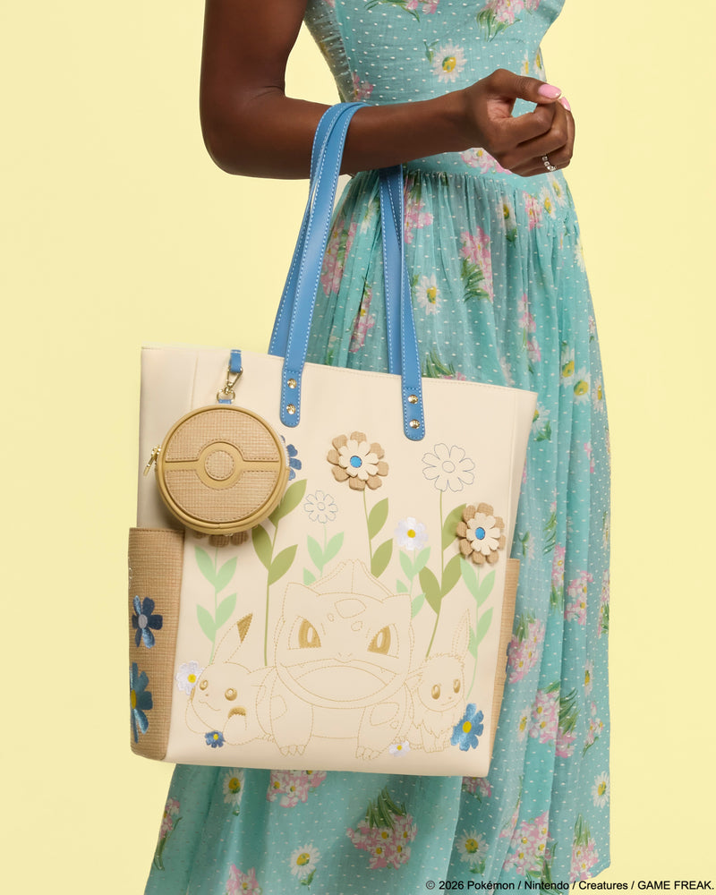 Load image into Gallery viewer, Loungefly Pokemon Floral Tote Bag With Coin Bag - LF Lovers

