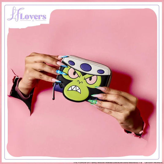 Loungefly Cartoon Network Power Puff Girls Mojo Jojo Cosplay Zip Around Wallet