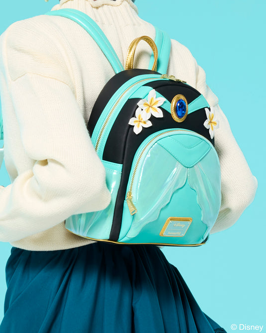 Loungefly Disney Princess Jasmine Cosplay Mini Backpack with Lamp Bag Charm